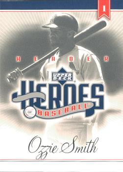 2002 Upper Deck Prospect Premieres - Heroes of Baseball: Ozzie Smith #HHOS Ozzie Smith Front