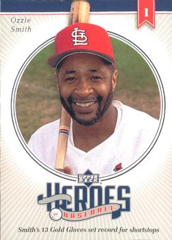 2002 Upper Deck Prospect Premieres - Heroes of Baseball: Ozzie Smith #HOS1 Ozzie Smith  Front