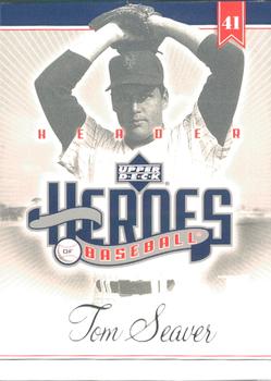 2002 Upper Deck Prospect Premieres - Heroes of Baseball: Tom Seaver #HHTS Tom Seaver Front