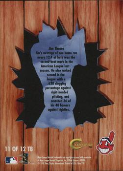 1998 Circa Thunder - Thunder Boomers #11TB Jim Thome Back