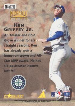 1996 Pinnacle - Starburst #155 Ken Griffey Jr. Back