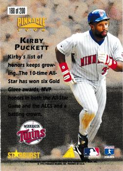 1996 Pinnacle - Starburst #168 Kirby Puckett Back