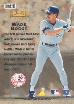 1996 Pinnacle - Starburst #169 Wade Boggs Back