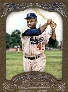 2012 Topps Gypsy Queen - Framed Gold #18 Jackie Robinson Front