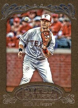 2012 Topps Gypsy Queen - Framed Gold #57 Michael Young Front