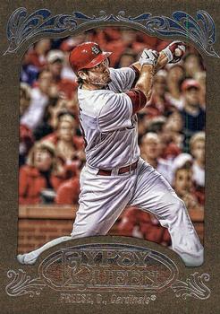 2012 Topps Gypsy Queen - Framed Gold #197 David Freese Front