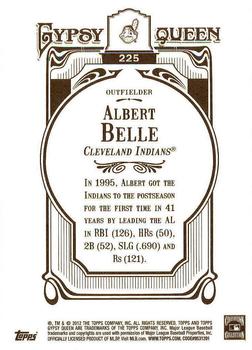 2012 Topps Gypsy Queen - Framed Gold #225 Albert Belle Back