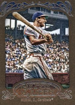 2012 Topps Gypsy Queen - Framed Gold #249 Stan Musial Front
