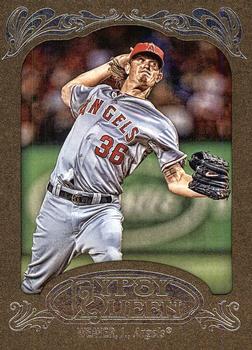 2012 Topps Gypsy Queen - Framed Gold #271 Jered Weaver Front