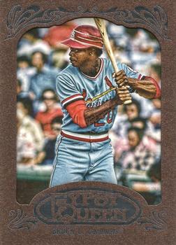2012 Topps Gypsy Queen - Framed Gold #297 Lou Brock Front
