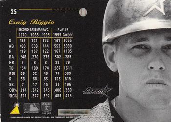 1996 Pinnacle Aficionado #25 Craig Biggio Back