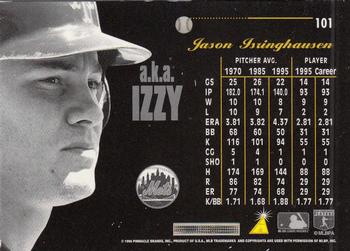 1996 Pinnacle Aficionado #101 Jason Isringhausen Back