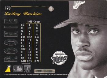 1996 Pinnacle Aficionado #170 LaTroy Hawkins Back