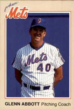 1987 Feder Jackson Mets #20 Glenn Abbott Front