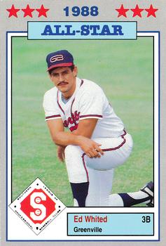 1988 Jennings Southern League All-Stars #16 Ed Whited Front