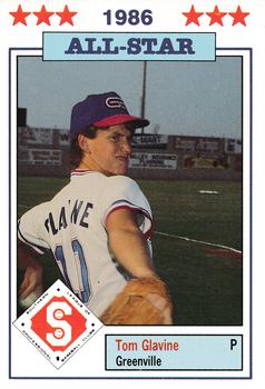 1986 Jennings Southern League All-Stars #23 Tom Glavine Front