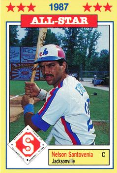 1987 Jennings Southern League All-Stars #5 Nelson Santovenia Front