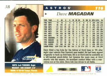 1996 Score #116 Dave Magadan Back