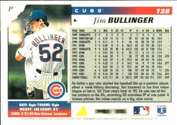 1996 Score #128 Jim Bullinger Back