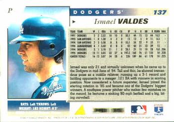 1996 Score #137 Ismael Valdes Back