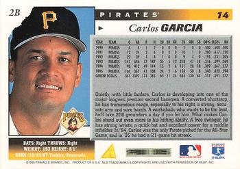 1996 Score #14 Carlos Garcia Back