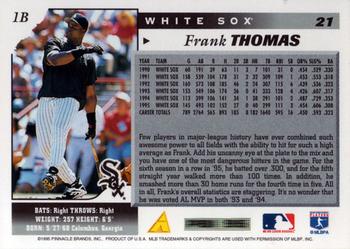 1996 Score #21 Frank Thomas Back