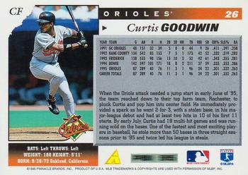 1996 Score #26 Curtis Goodwin Back
