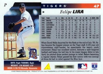 1996 Score #47 Felipe Lira Back