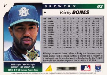 1996 Score #63 Ricky Bones Back