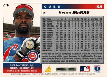 1996 Score #68 Brian McRae Back