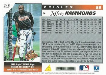 1996 Score #86 Jeffrey Hammonds Back