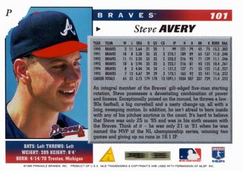 1996 Score #101 Steve Avery Back