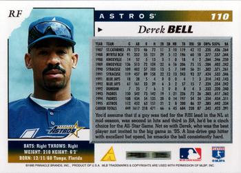 1996 Score #110 Derek Bell Back