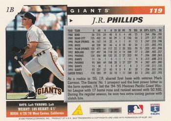 1996 Score #119 J.R. Phillips Back