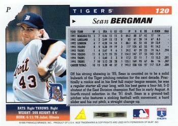 1996 Score #120 Sean Bergman Back