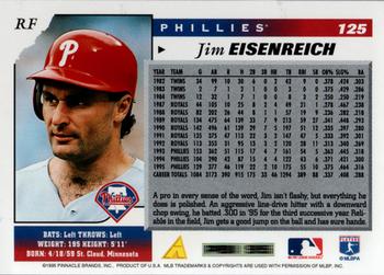 1996 Score #125 Jim Eisenreich Back