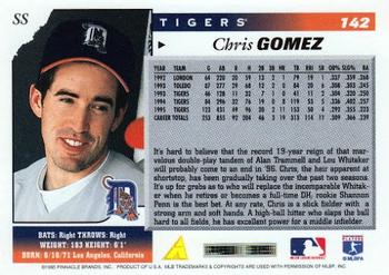1996 Score #142 Chris Gomez Back