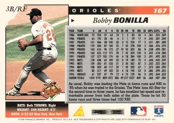 1996 Score #167 Bobby Bonilla Back