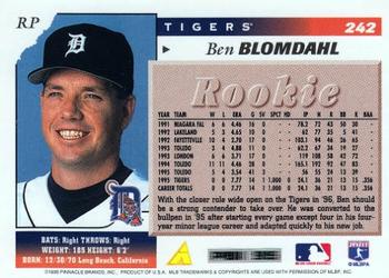 1996 Score #242 Ben Blomdahl Back