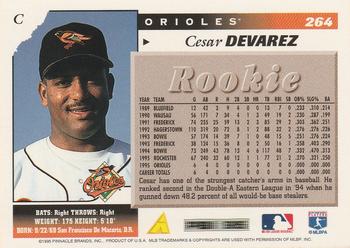 1996 Score #264 Cesar Devarez Back