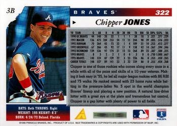 1996 Score #322 Chipper Jones Back