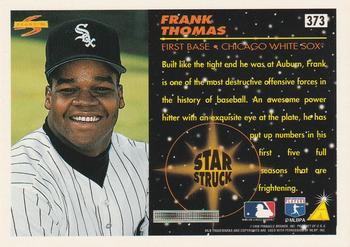 1996 Score #373 Frank Thomas Back