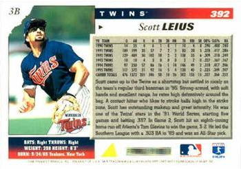 1996 Score #392 Scott Leius Back