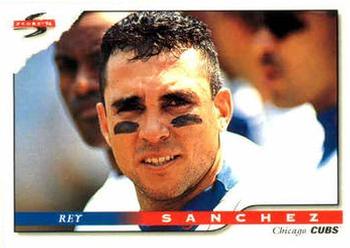 1996 Score #395 Rey Sanchez Front