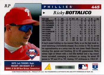 1996 Score #445 Ricky Bottalico Back
