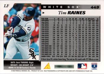 1996 Score #449 Tim Raines Back
