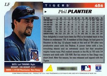 1996 Score #454 Phil Plantier Back