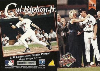 1996 Score #2131 Cal Ripken Jr. Back