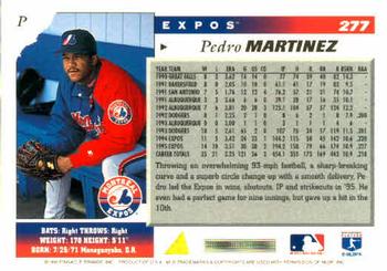 1996 Score #277 Pedro Martinez Back