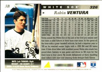 1996 Score #326 Robin Ventura Back